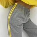 pantalone felpato con polsino grey